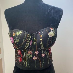Beautiful corset like beaded crop top